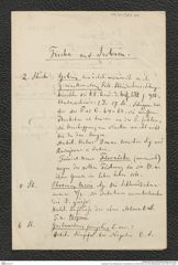 Nachlass Franz Steindachner, Inventarliste von Josef Pancic an Franz Steindachner, Inv.Nr. 381.01, Seite 1